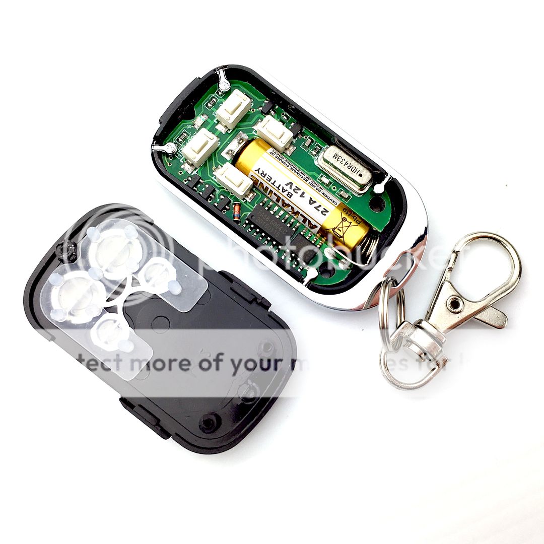 2x Universal Replacement Garage Door Car Gate Cloning Remote Control Key Fob 433 eBay